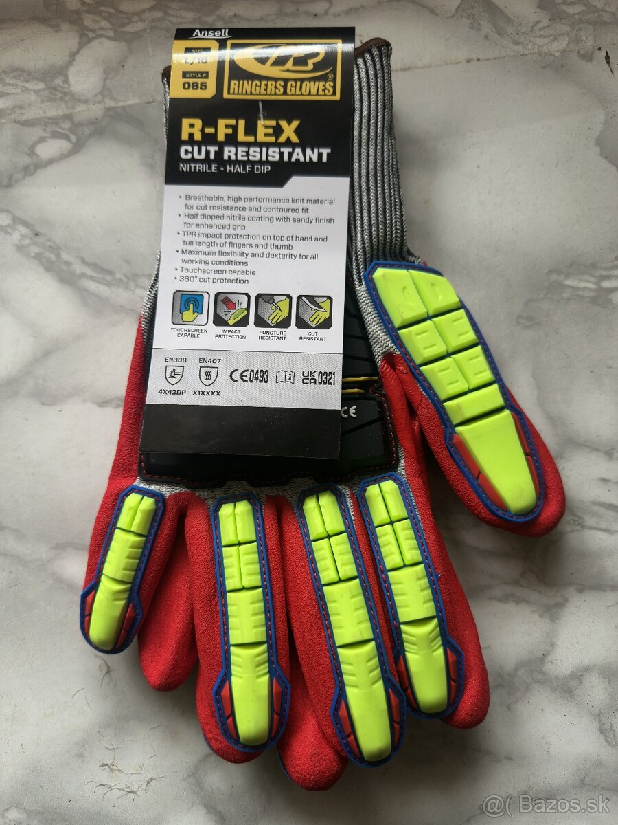 profesionálne pracovné Milwaukee a R-Flex rukavice 20 ks - 6