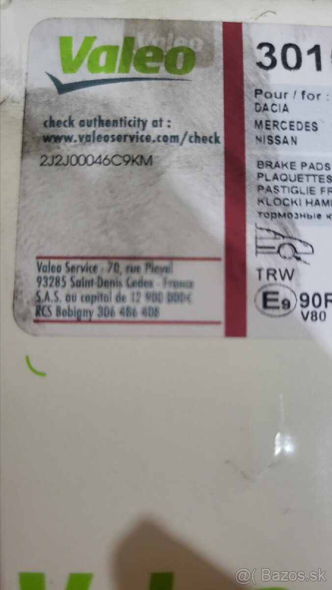 Valeo brzdove oblozenie - 6