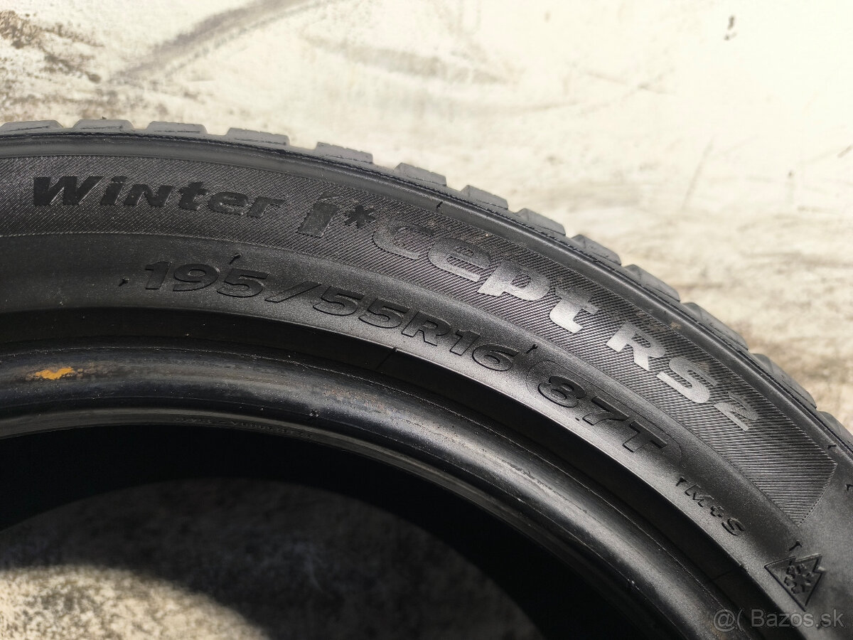 195/55 R16 Zimné pneumatiky Hankook Winter IceptRS 2 kusy - 6