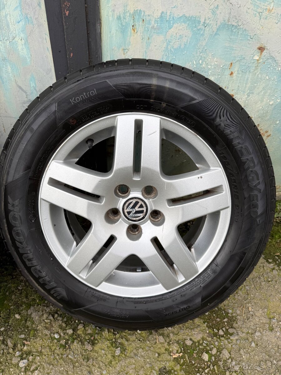 VW original elektrony + pneu R15 195/65 - 6