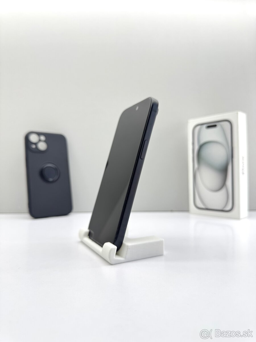 iPhone 15 128GB BLACK TOP STAV ORIGINÁL - 6