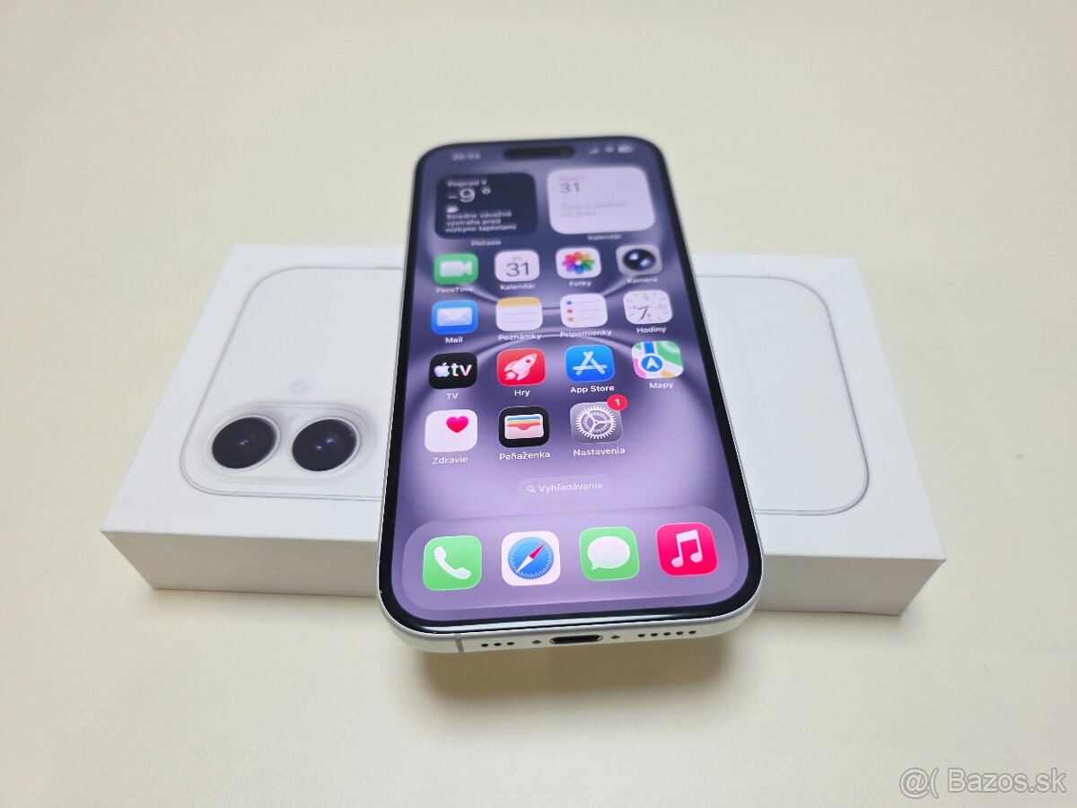 APPLE IPHONE 16 128GB WHITE TOP STAV - 6
