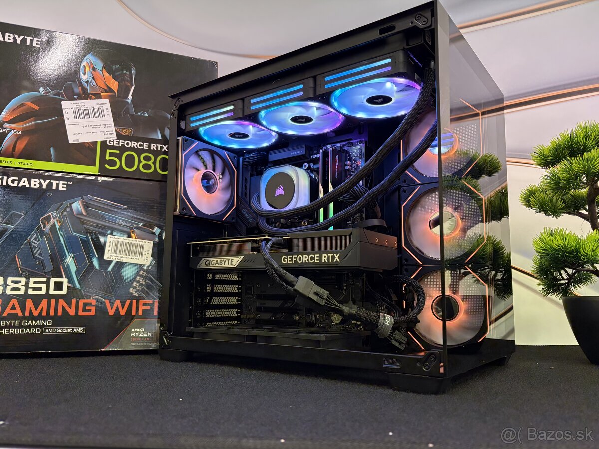Herný PC R9 9800X3D / RTX 5080 16GB / 32GB DDR5 / 2TB NVMe - 6
