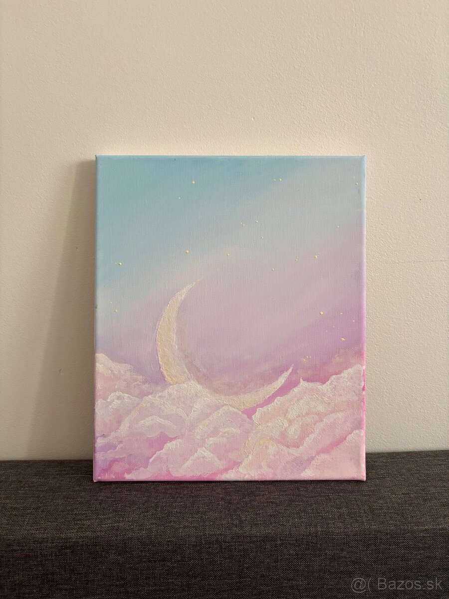 Rucne malovany obraz tempery na platne - 6