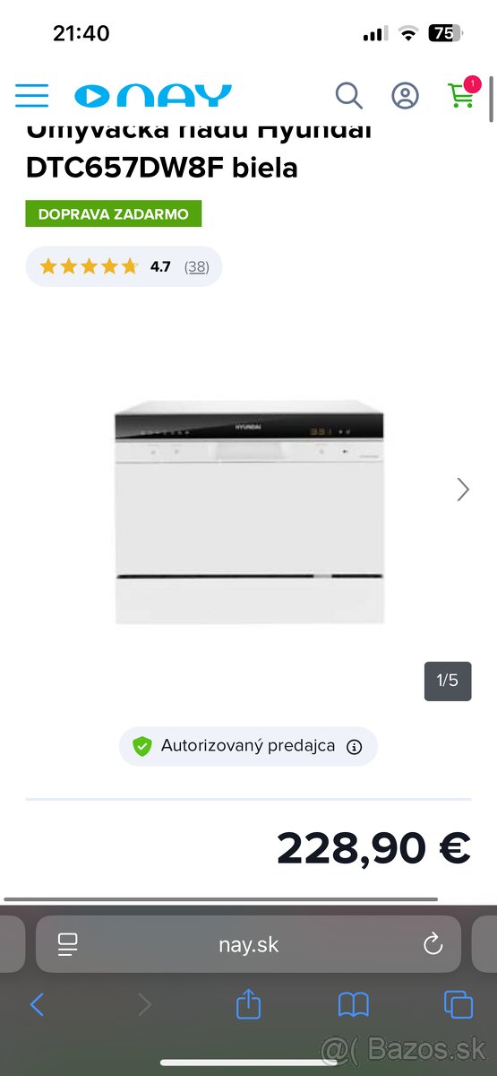 Umývačka riadu-mala Hyundai - 6