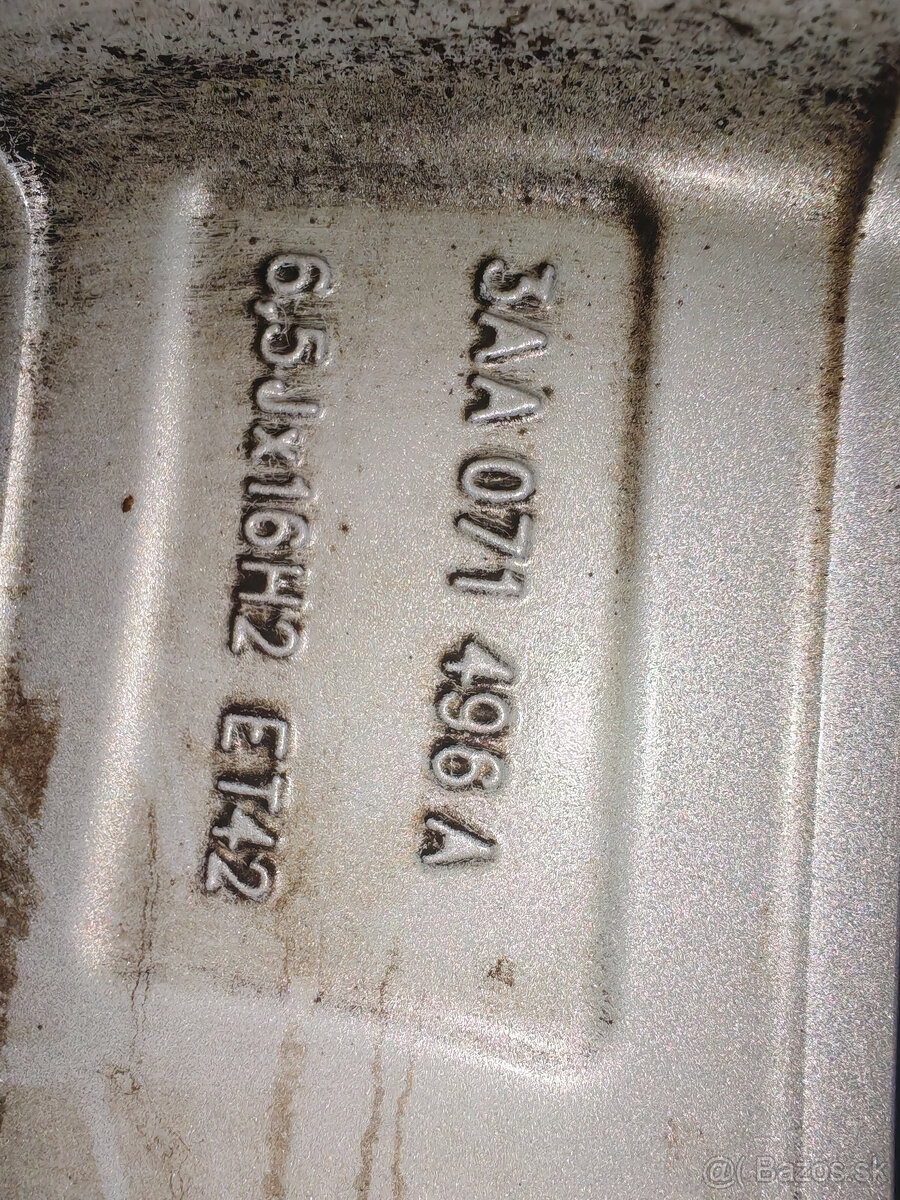 5x112 R16 6.5J ET42 Original VW Aspen - 6