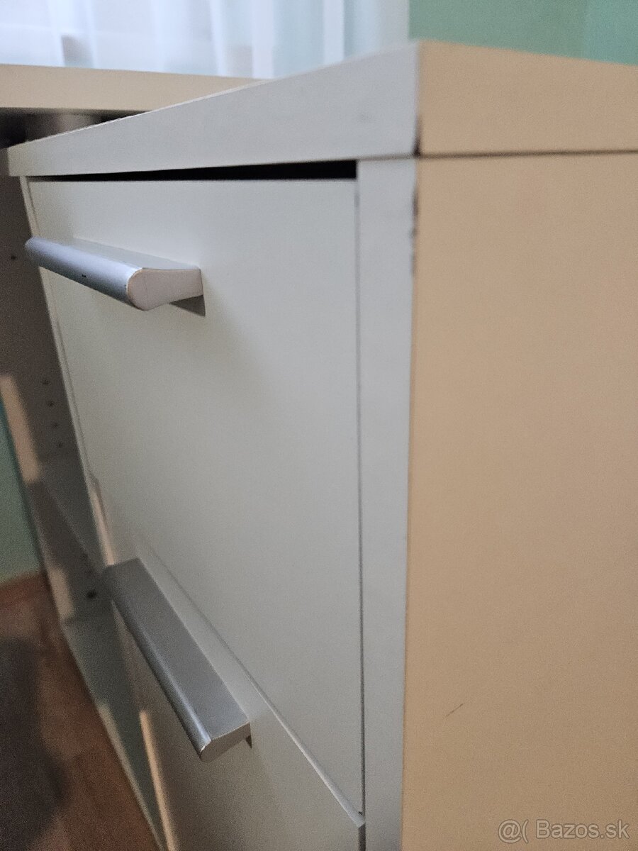 Biely rohový písací stôl - 6