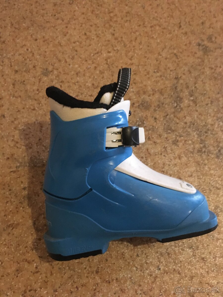 Predám detské lyže 80cm+lyžiarky veľ.28+palice - 6