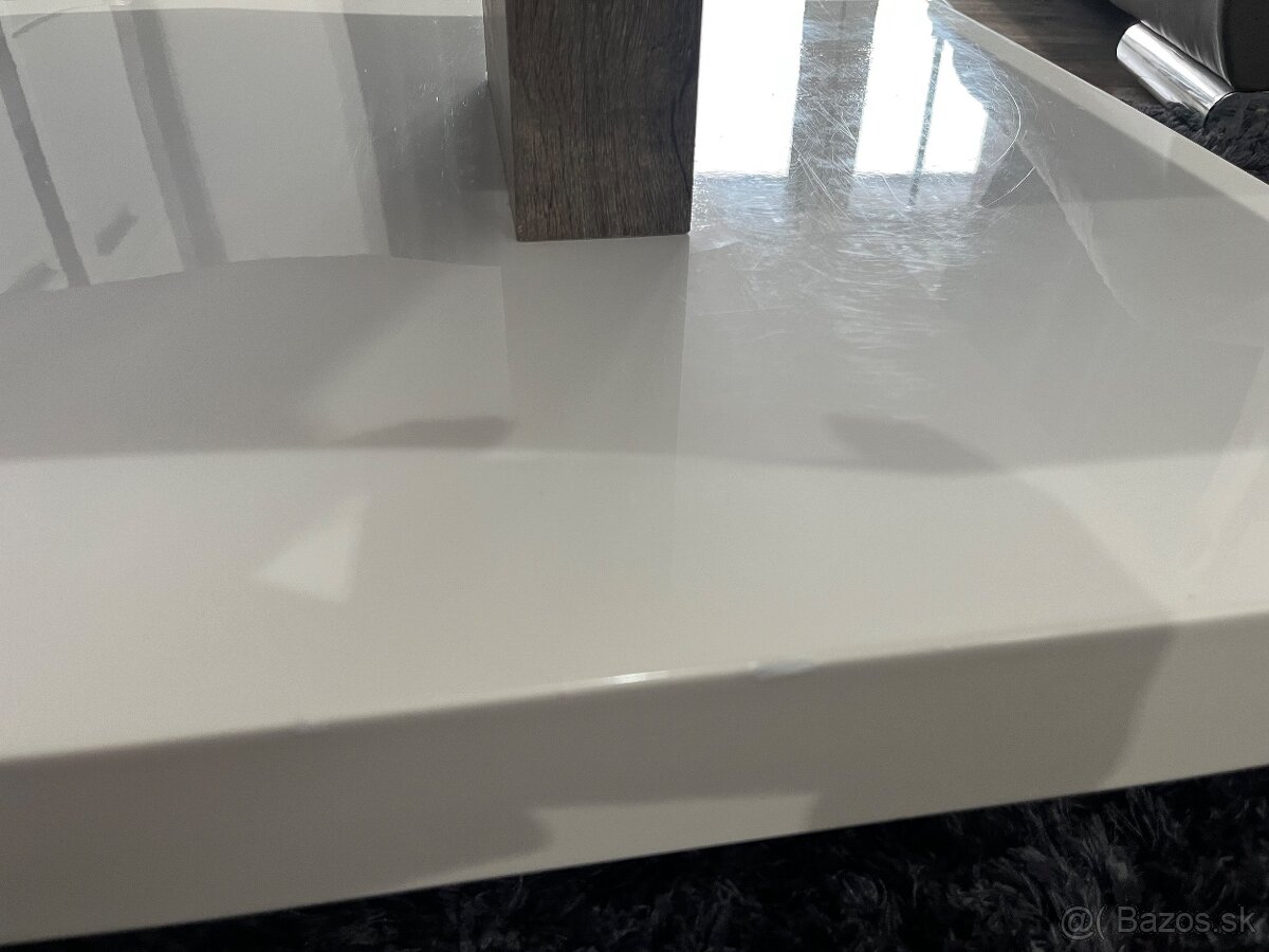 Konferenčný stolik biely - 6