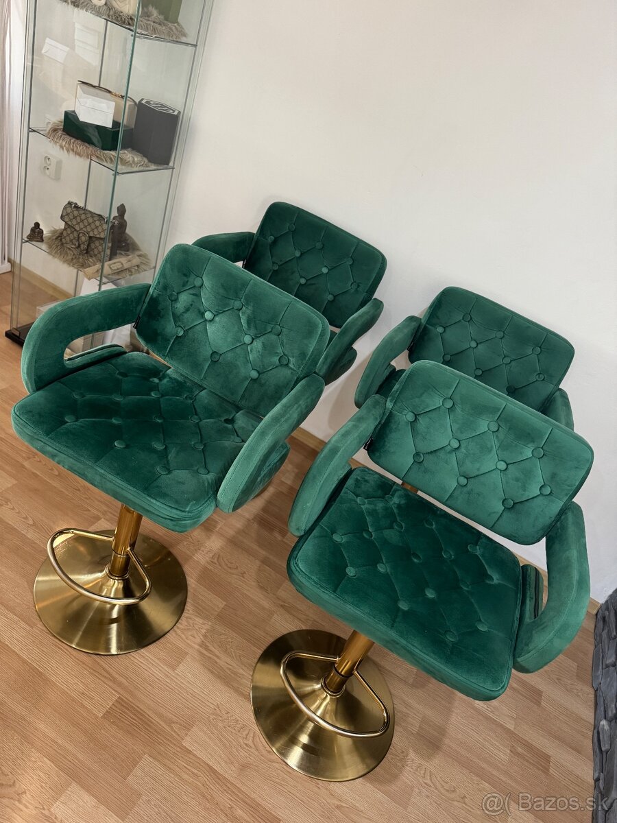 Otočné Zamatové stoličky - 6