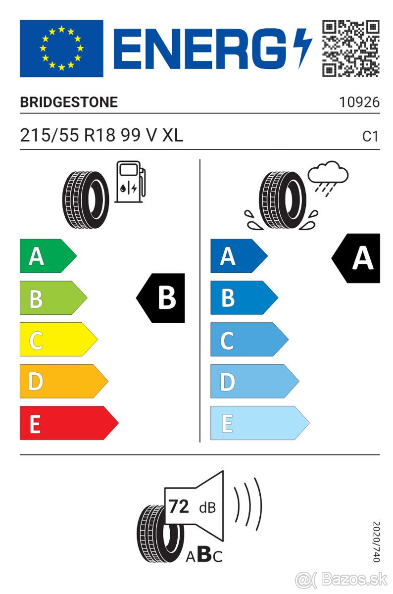 215/55 R18 Bridgestone T005 - 6