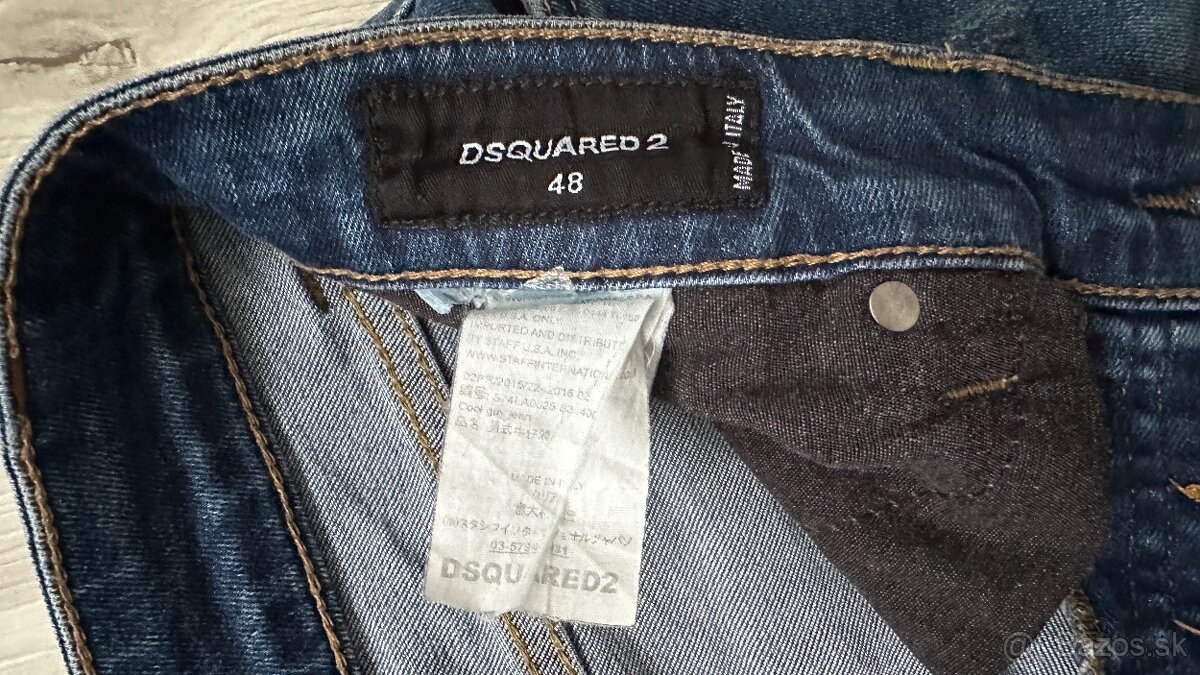 Pánske štýlové džínsy DSQARED2 -veľkosť 48 - 32/32 - 6