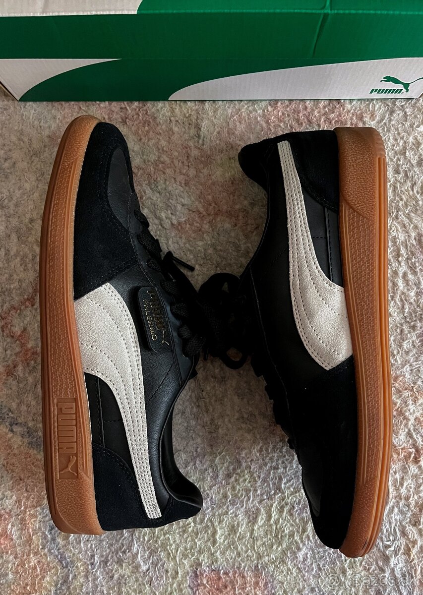 PUMA Palermo tenisky koža čierno biele veľkosť 41 - 6