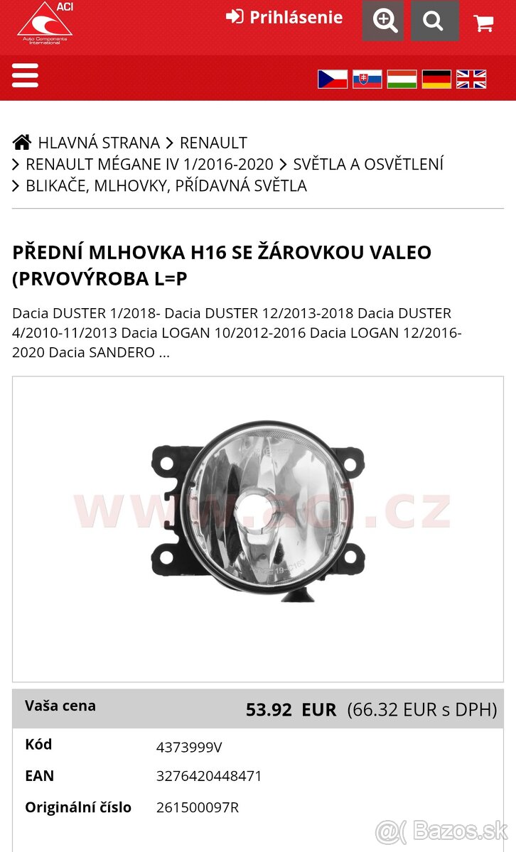Hmlovka Renault Dacia - 6