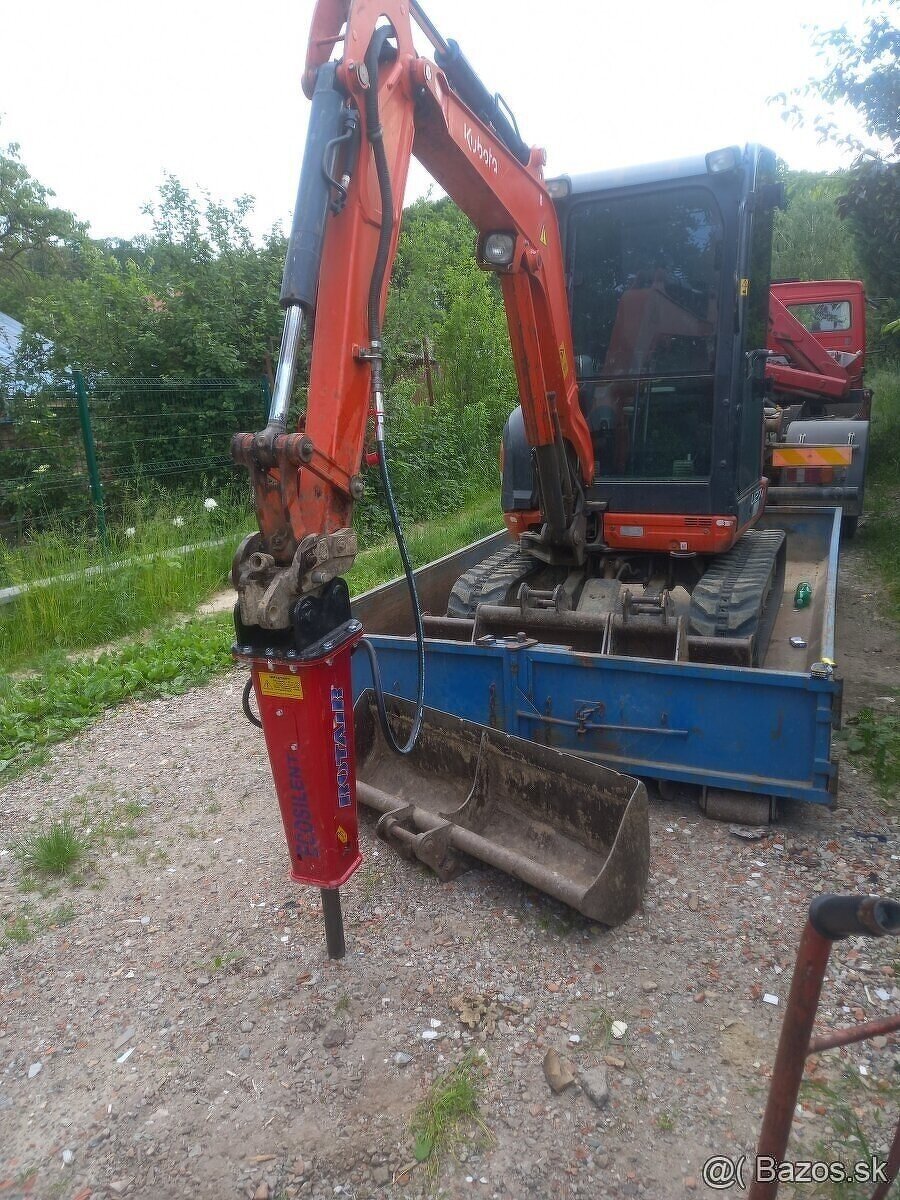 Minibager vykopove zemne prace kontajner kladivo - 6