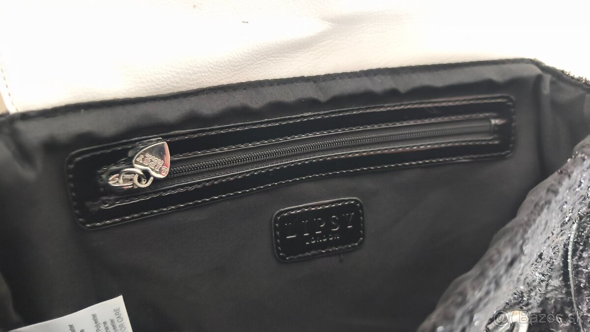 Čierno biela kabelka - 6