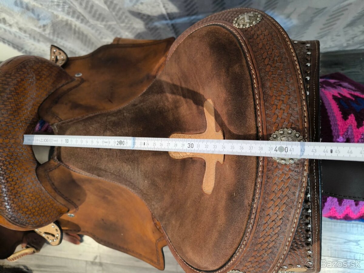 Westernové sedlo barell - 6
