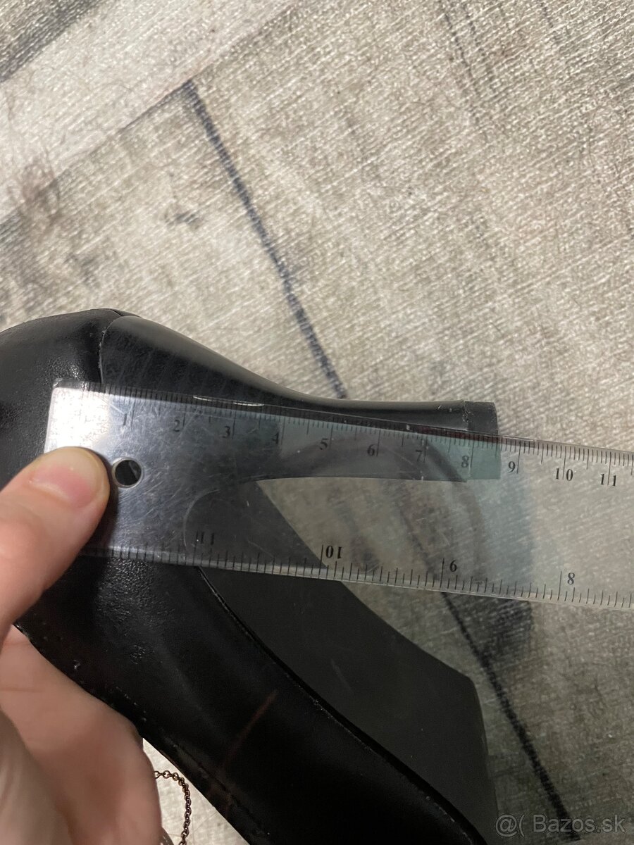 Čierne lodičky so sponou - 6