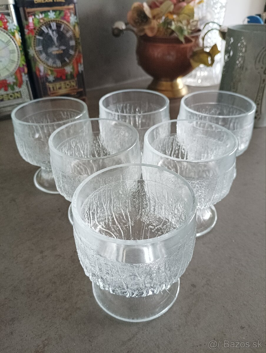 RETRO Poháriky na dezerty - 5 €/ kus - 6