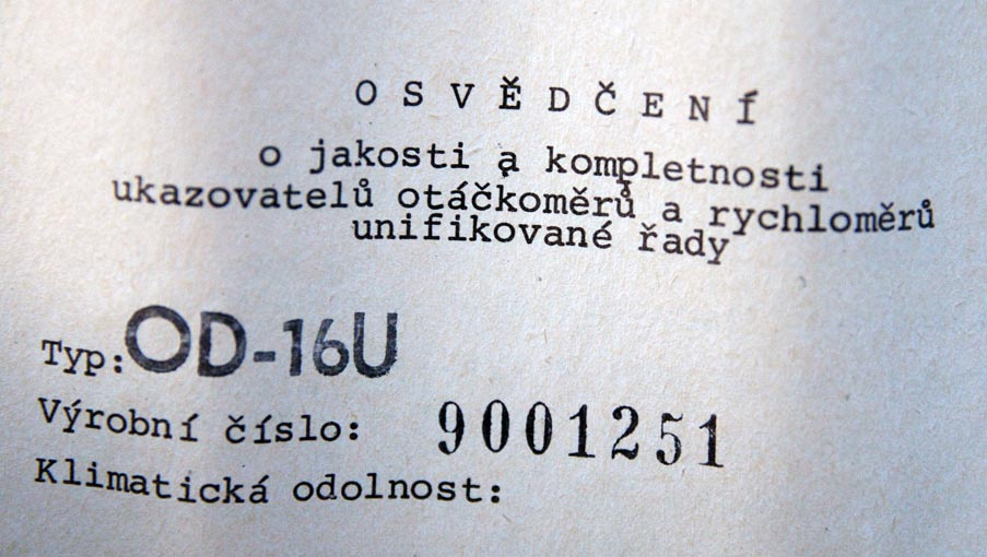 Otáčkomer - 6
