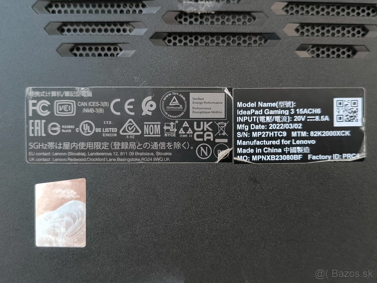 Lenovo Ideapad Gaming 3 15ACH6 - 6