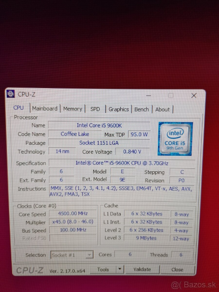 MSI Z390-A PRO LGA1151+ (možné aj s i5-9600k) - 6