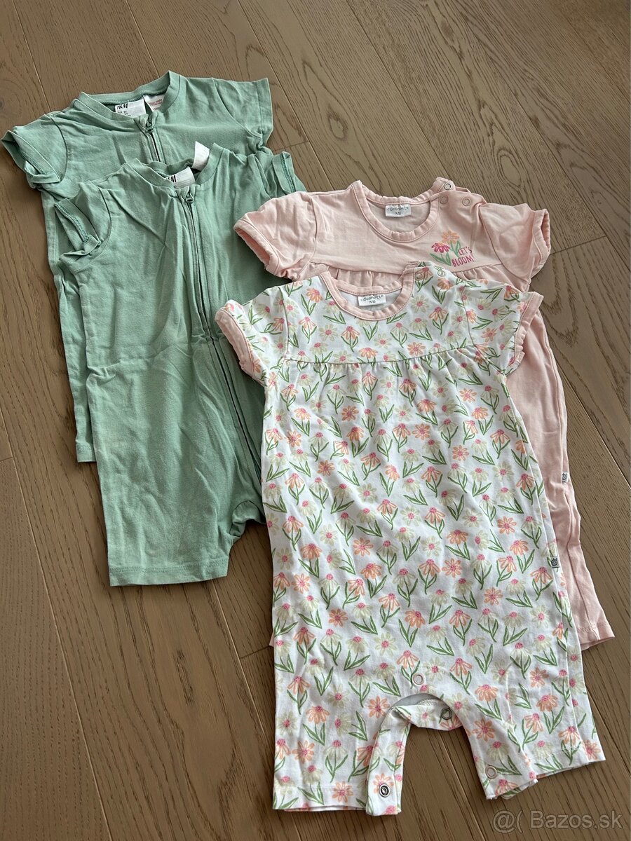 veľký balík letného oblečenia pre dvojičky 74-80 - 6