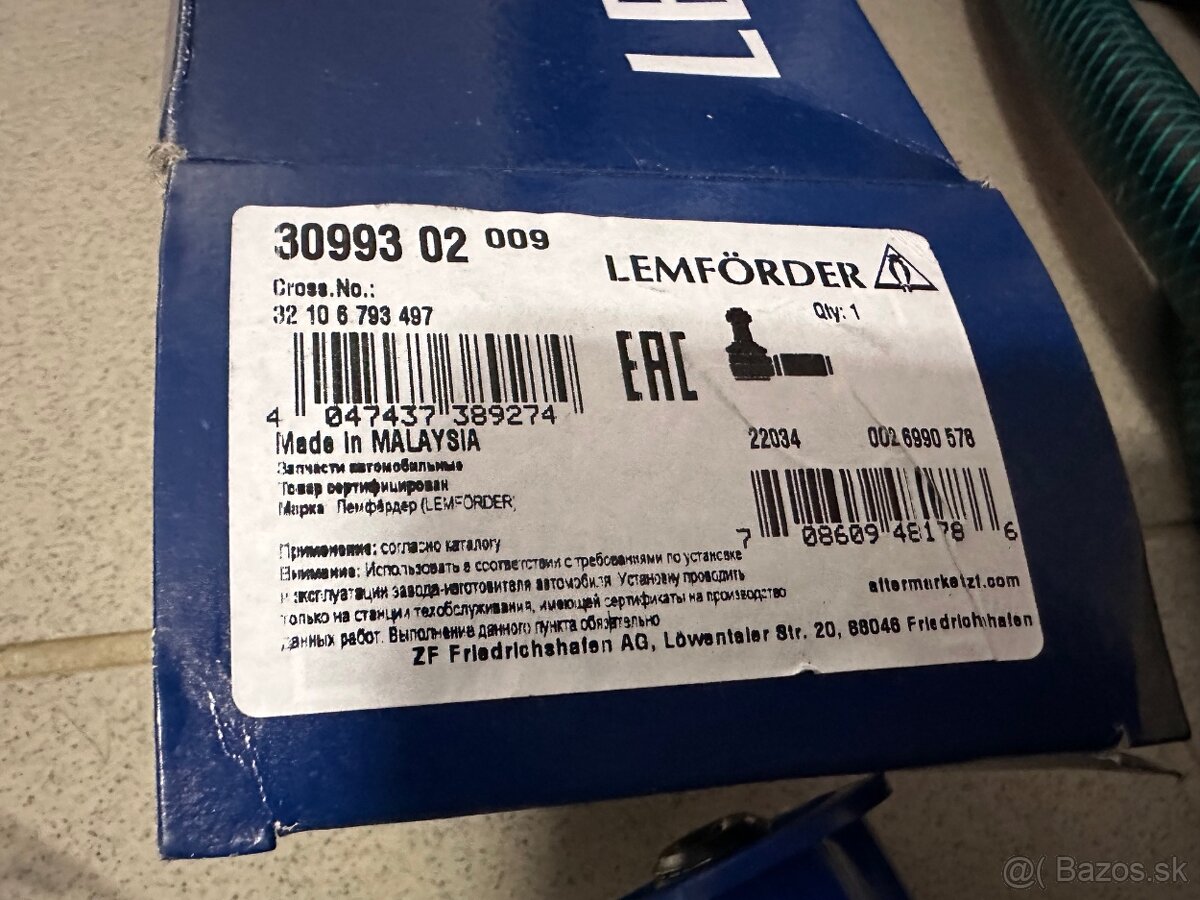 2x Čap spojovacej tyče riadenia na BMW (LEMFÖRDER 30993 02) - 6