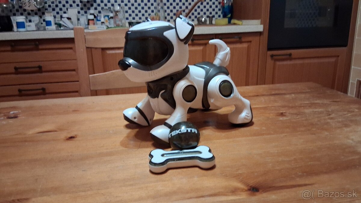 Robotický pes TEKSTA bielo-čierny - 6
