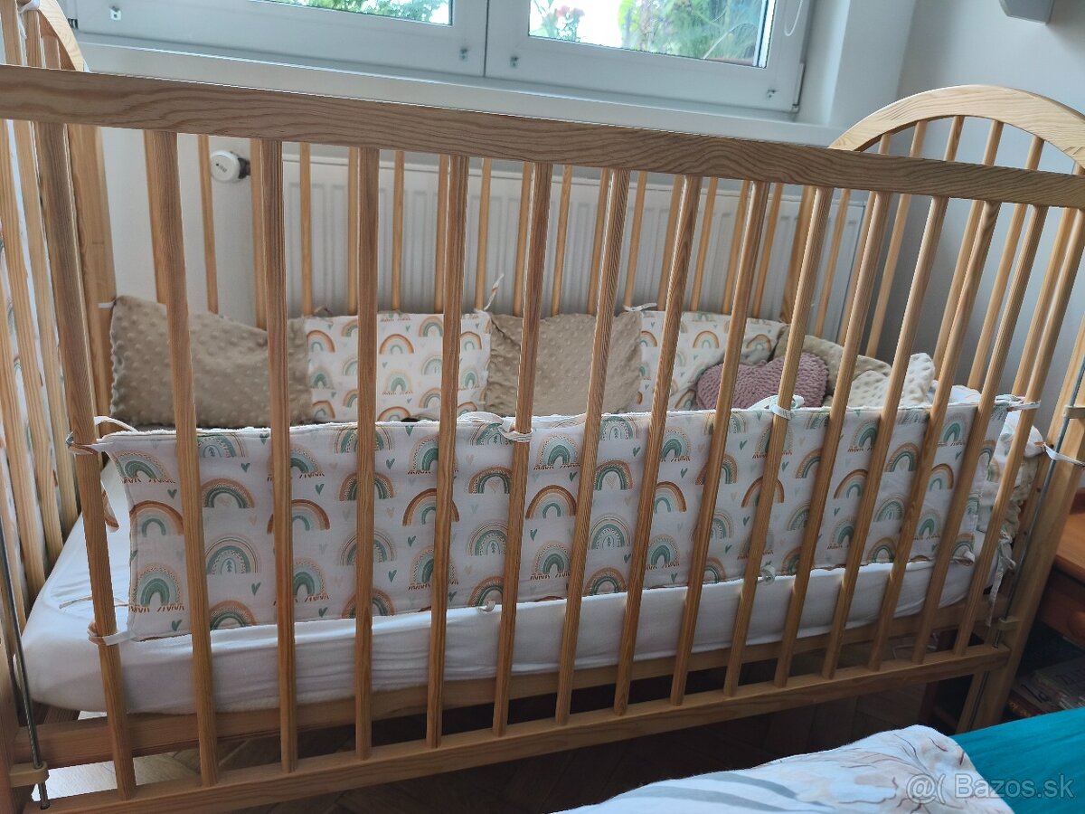 Detská postieľka so sťahovacím bokom - 6