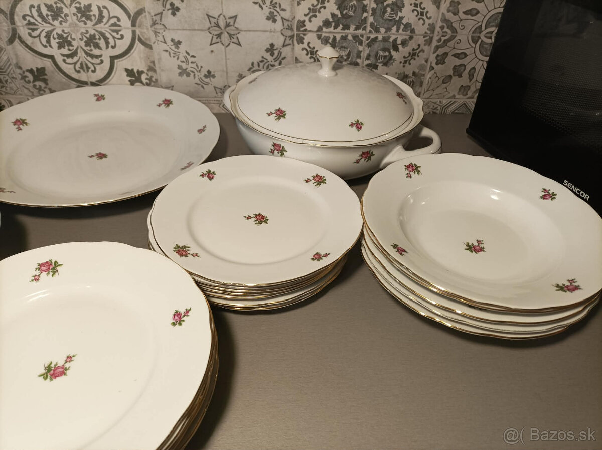 Obedová súprava Bohemia Csechoslovakia - 6