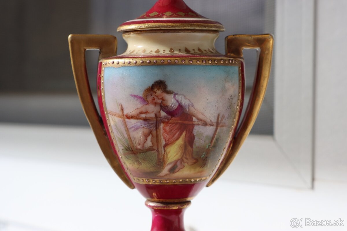 Starožitná porcelánová amfora Alt Wien - 6