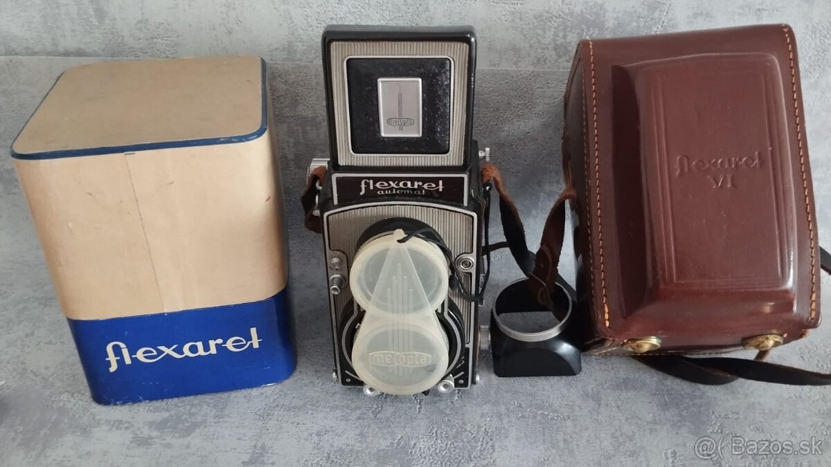 Starý fotoaparát Flexaret VI automat s brašnou, návodem aj - 6
