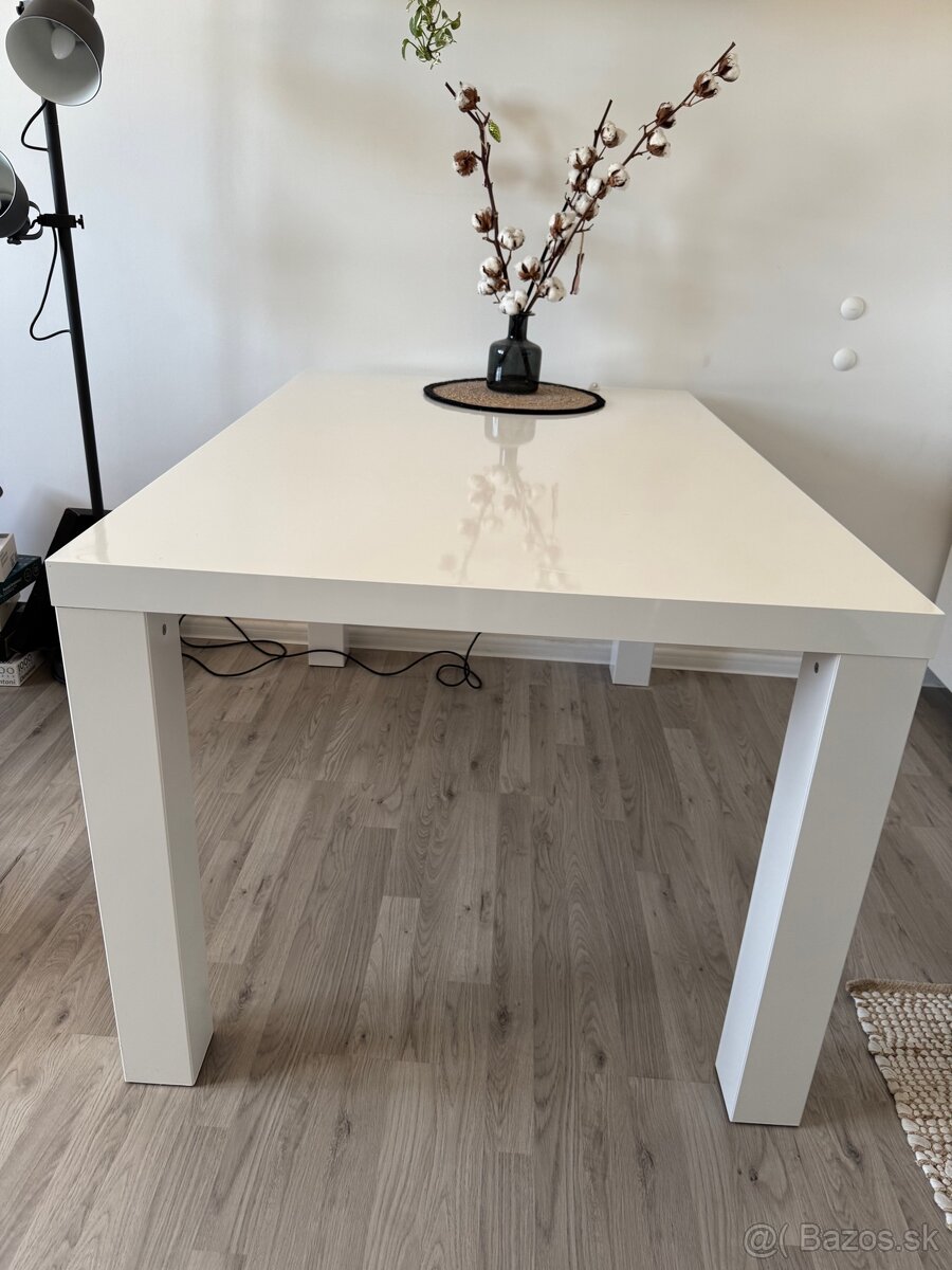 Jedálenský stôl - biely - 6