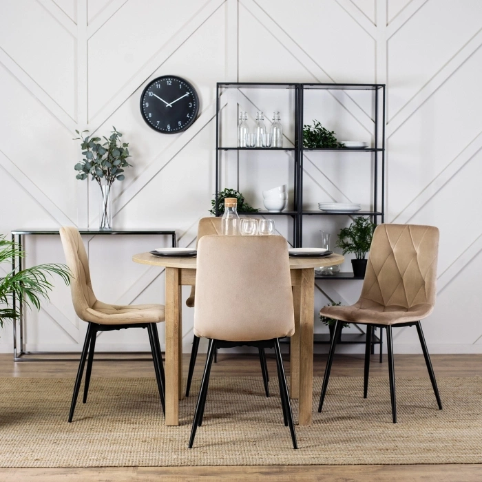 Stoličky sivé a béžové - 6