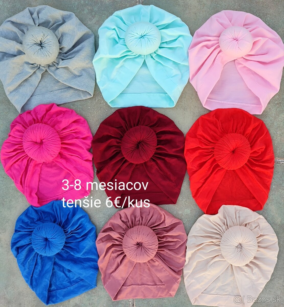 Letné čiapky pre bábätká - 6