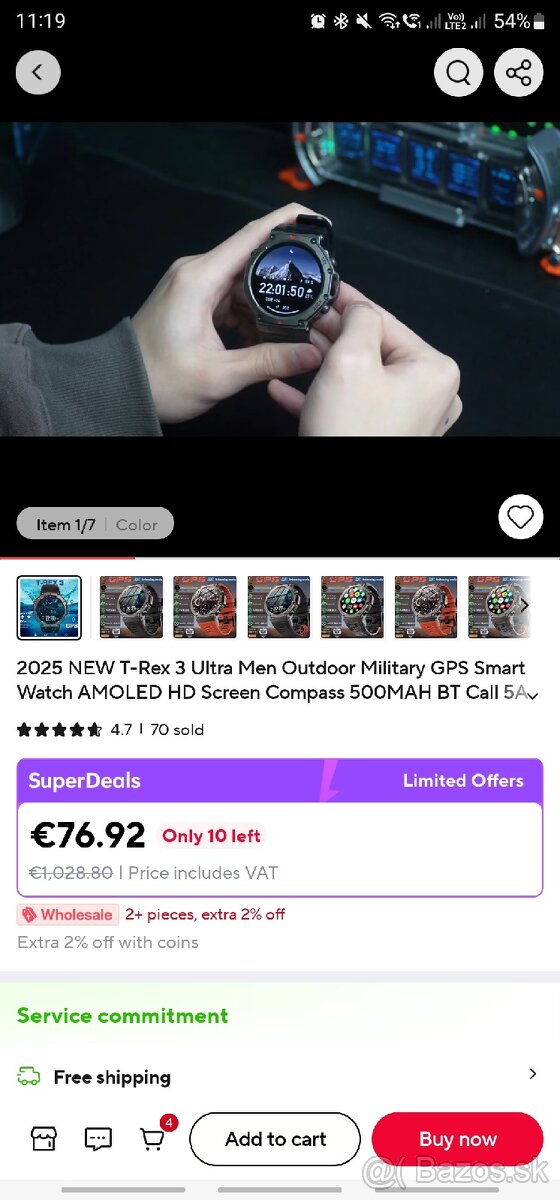 Smart watch t rex 3 - 6