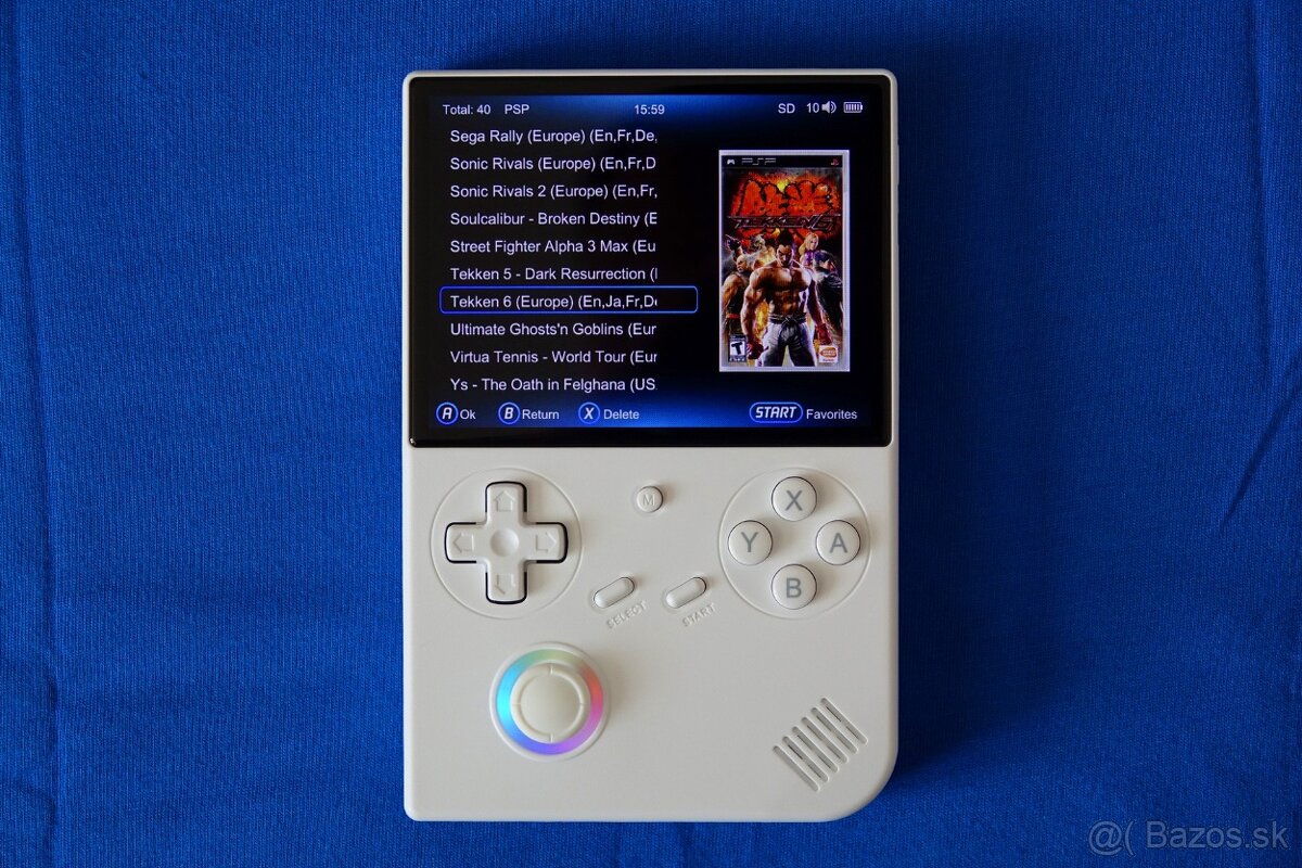 Konzola Anbernic RG40XX V nová - SONY PSP a PSX + hry - 6