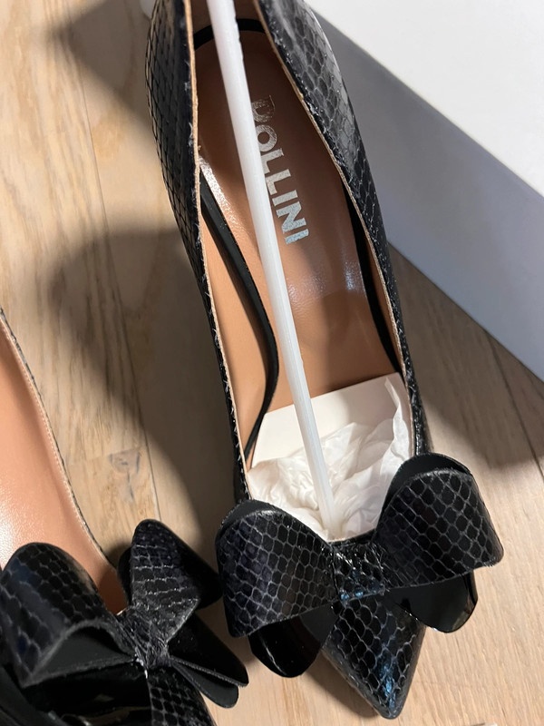 Čierne kožené lodičky Pollini, velkost 36 - 6