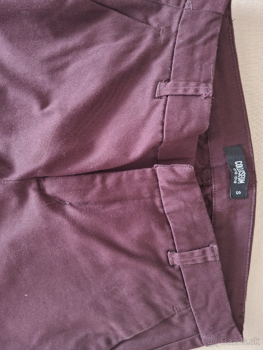 Dámske bordové nohavice. - 6