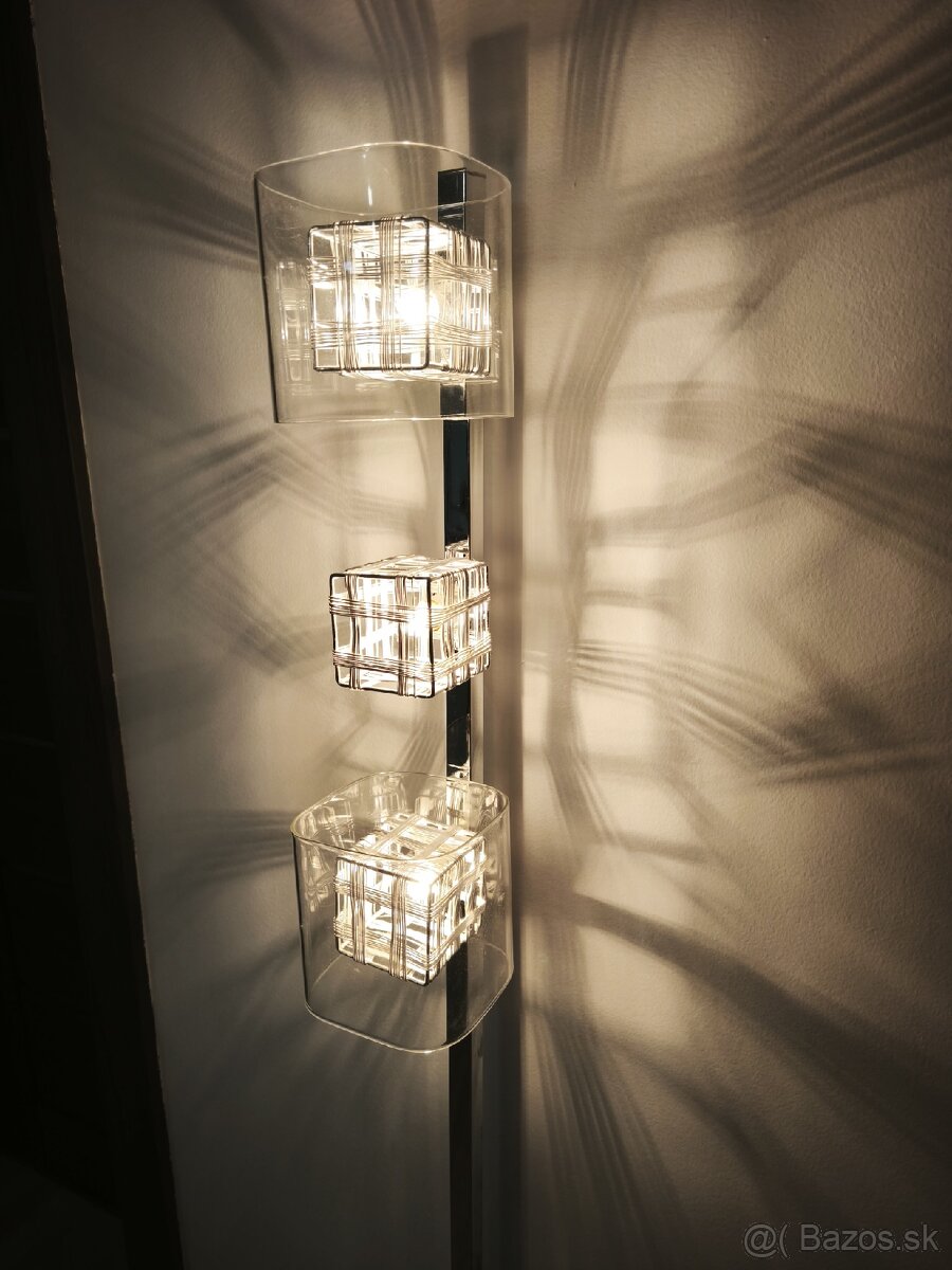 Štýlové stojanové svietidlo LUXERA 46005 TOGO (chróm/sklo) - 6