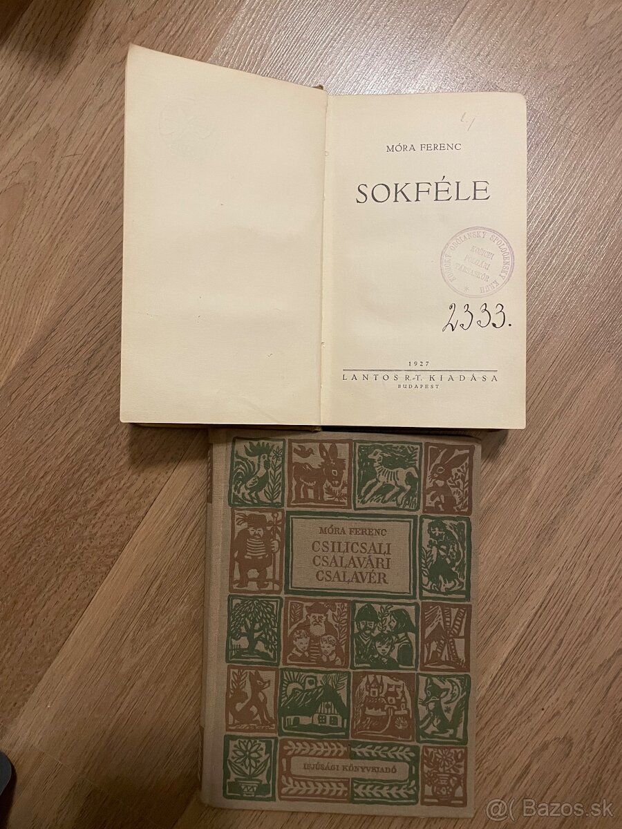 Knihy staré maďarské 1 - 6