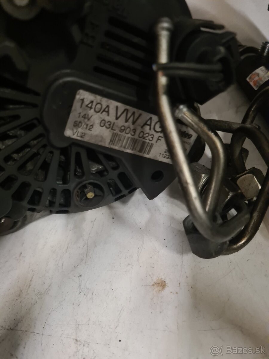 Alternátor 2.0 tdi, 103 kW, 125 kW, CR ,1.6 tdi, 77 kW, CR, - 6