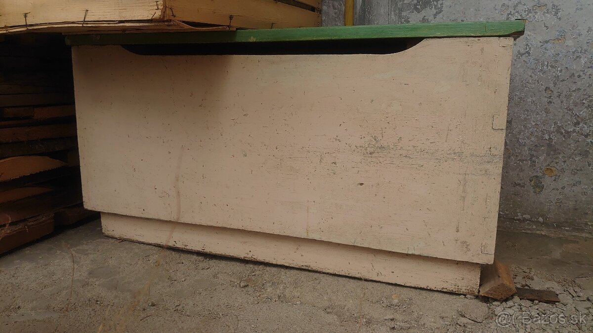 Starý kredenc , skriňa , + 2ks skriniek - 6