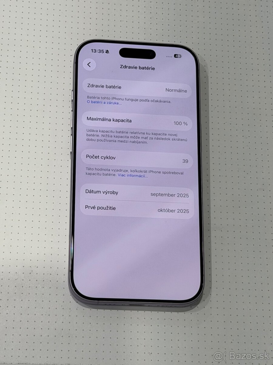 Predám Apple IPhone 17 256GB Levanduľová Stav Nového - 6