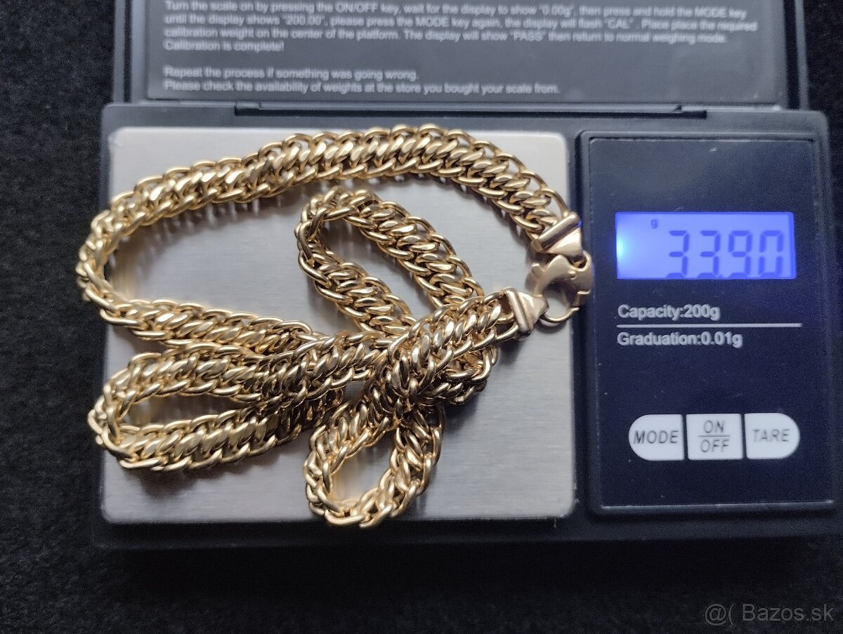 Zlatý náhrdelník Zlatá retiazka dámska - 6