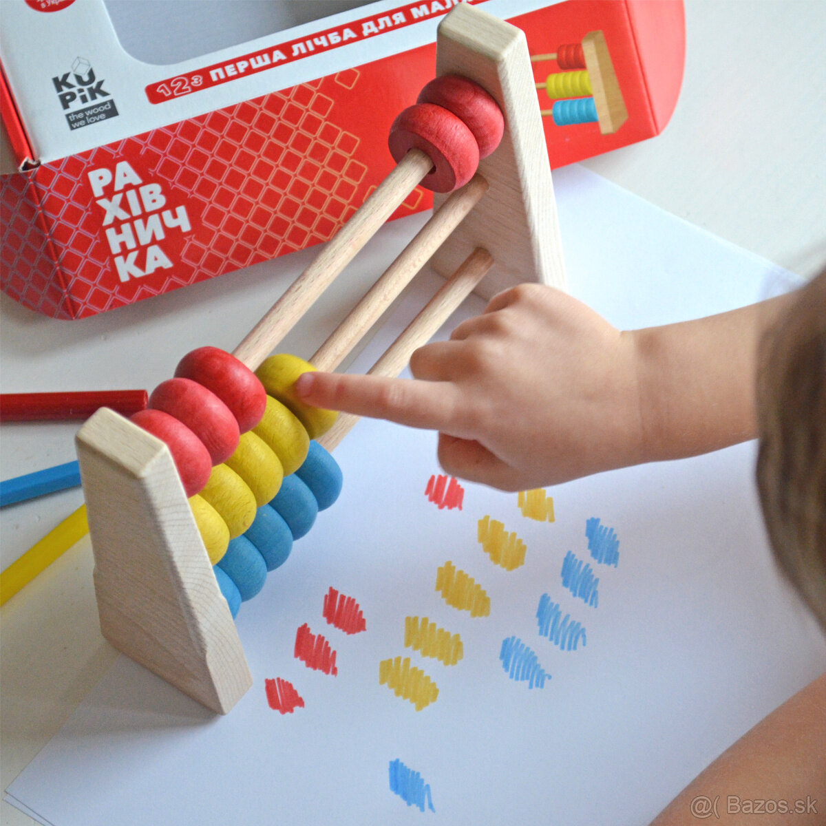 Drevené počítadlo pre najmenších, nové, nerozbalené - 6