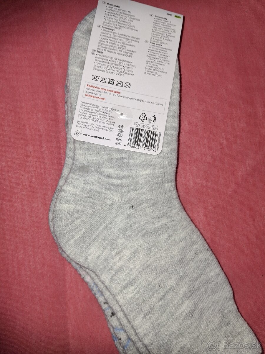 Dámske vianočné termo ponožky. - 6