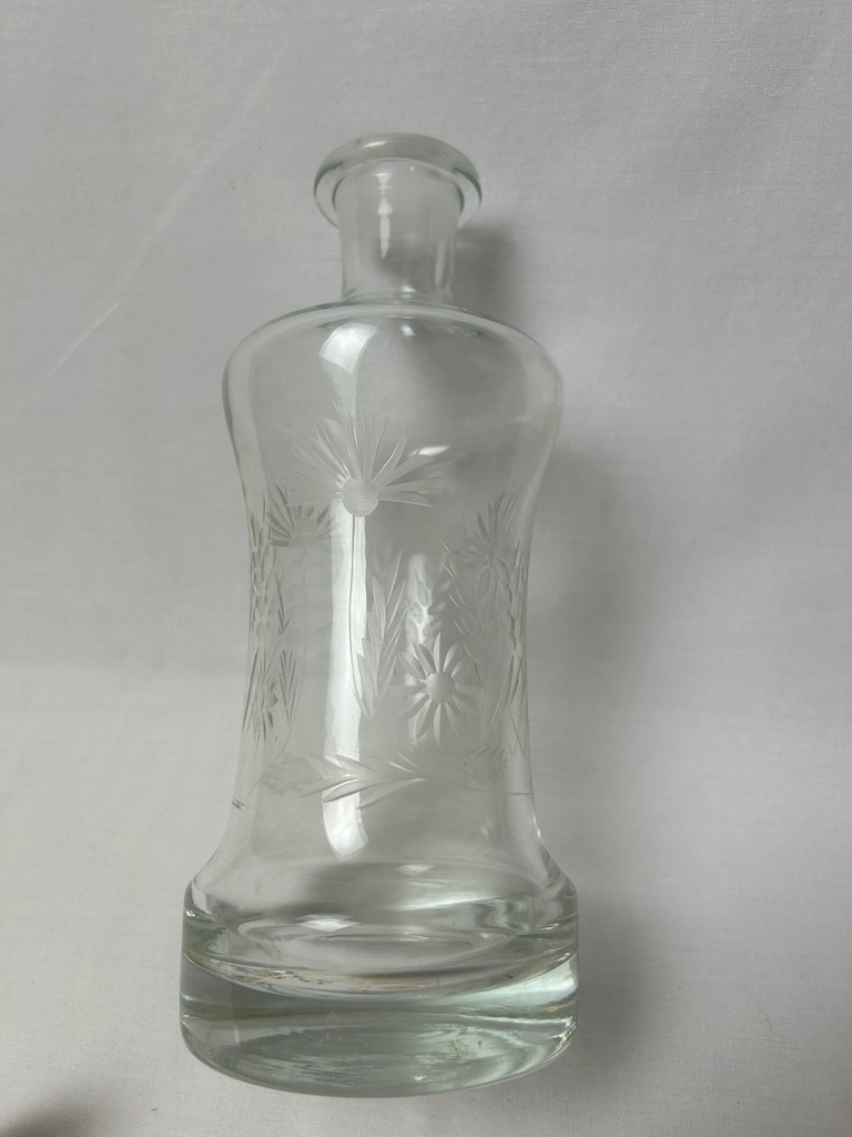 Starožitná sklenená karafa V- 28cm - 6