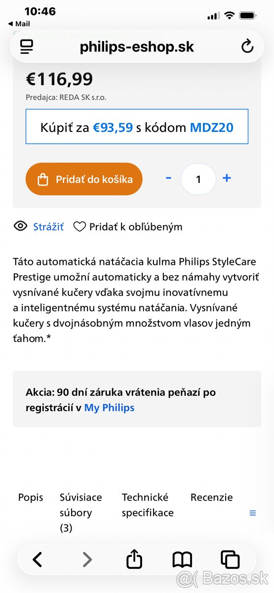 Automatická kulma Philips StyleCare - 6